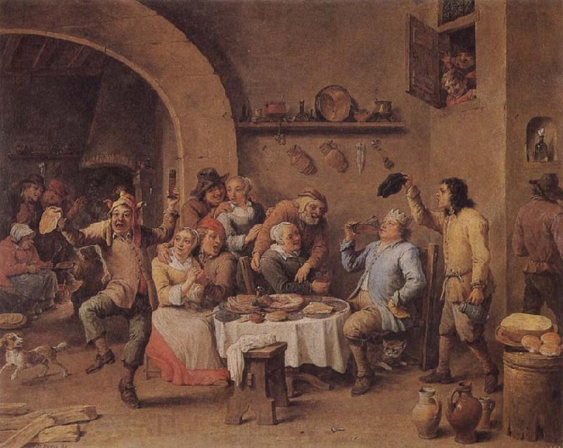 TENIERS, David the Younger Twelfth Night France oil painting art